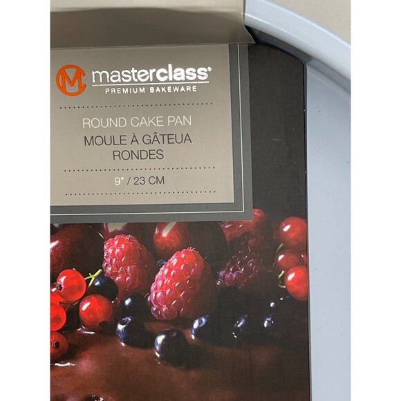 Master Class Prem Bakeware Round & Square Cake Pans 9" NonStick HeavyGauge Steel - Picture 2 of 7